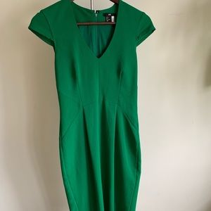 H&M Green MIDI Dress. Size US 4